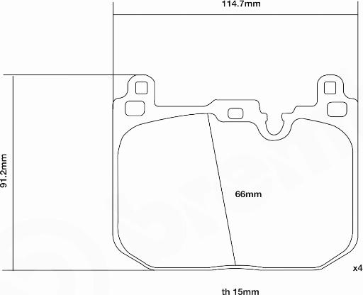 Brembo 07.D435.64 - Комплект високоефективних гальмівних колодок autocars.com.ua