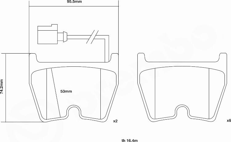 Brembo 07.D435.65 - Комплект високоефективних гальмівних колодок autocars.com.ua