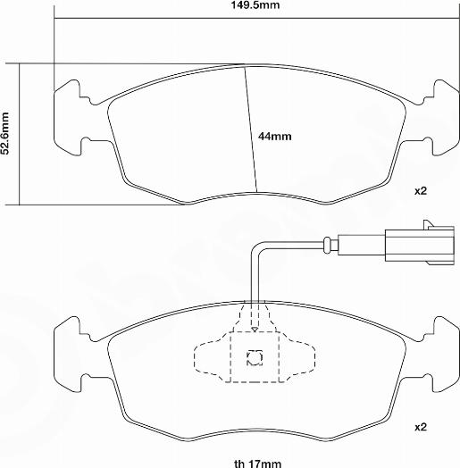 Brembo 07.D435.72 - Комплект высокоэффективных тормозных колодок avtokuzovplus.com.ua