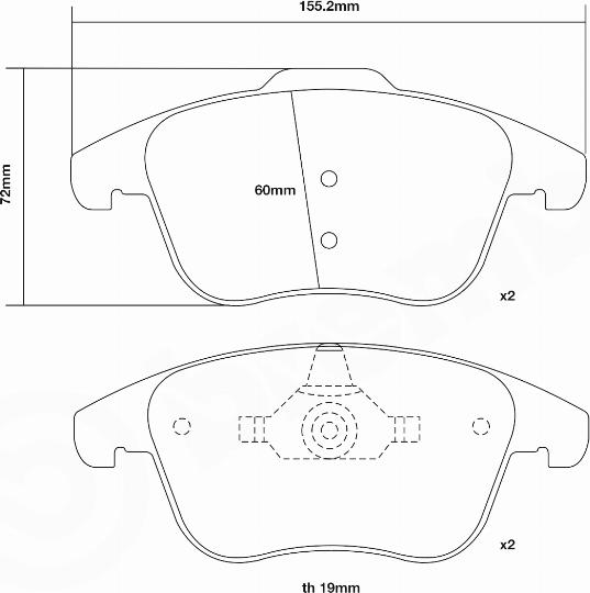 Brembo 07.D435.75 - Комплект высокоэффективных тормозных колодок avtokuzovplus.com.ua