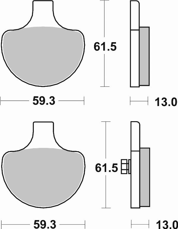 Brembo 07HD0614 - Гальмівні колодки, дискові гальма autocars.com.ua
