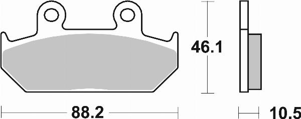 Brembo 07HO35SA - Гальмівні колодки, дискові гальма autocars.com.ua