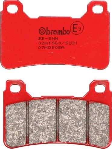 Brembo 07HO50SA - Гальмівні колодки, дискові гальма autocars.com.ua
