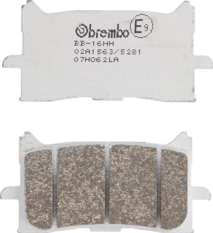 Brembo 07HO62LA - Гальмівні колодки, дискові гальма autocars.com.ua