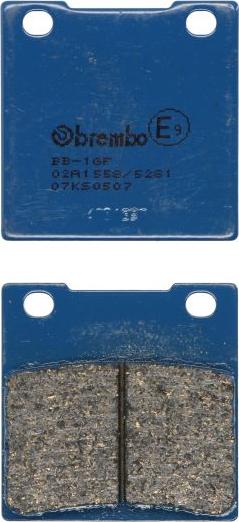Brembo 07KS0507 - Гальмівні колодки, дискові гальма autocars.com.ua