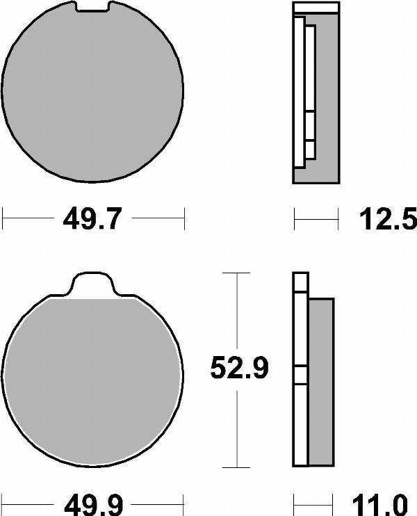 Brembo 07SU0125 - Гальмівні колодки, дискові гальма autocars.com.ua