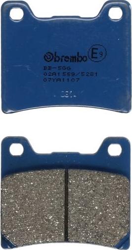 Brembo 07YA1107 - Гальмівні колодки, дискові гальма autocars.com.ua