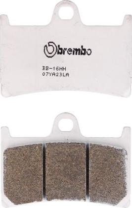 Brembo 07YA23LA - Гальмівні колодки, дискові гальма autocars.com.ua