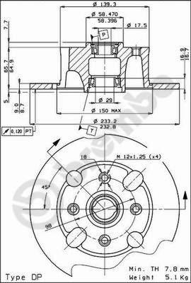 Brembo 08.2163.10 - Гальмівний диск autocars.com.ua