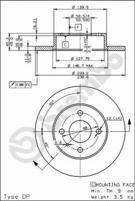 Brembo 08.2792.10 - Гальмівний диск autocars.com.ua