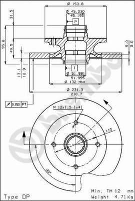 Brembo 08.4469.10 - Гальмівний диск autocars.com.ua