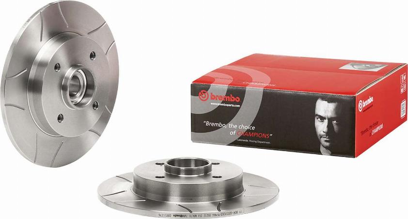 Brembo 08.9512.76 - Тормозной диск avtokuzovplus.com.ua