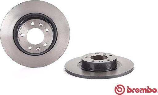 Brembo 08.A615.11 - Гальмівний диск autocars.com.ua