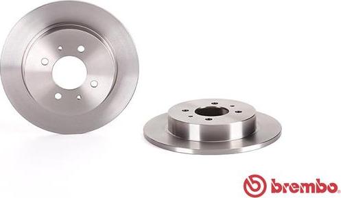 Brembo 08.C061.10 - Гальмівний диск autocars.com.ua