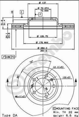 Brembo 09.4984.10 - Тормозной диск autodnr.net