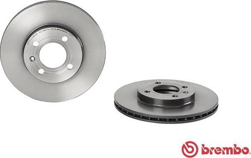 Brembo 09.5166.11 - Тормозной диск avtokuzovplus.com.ua