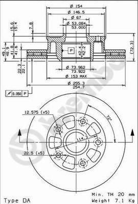 Brembo 09.6851.10 - Гальмівний диск autocars.com.ua