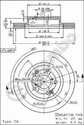 Brembo 09.6876.10 - Гальмівний диск autocars.com.ua