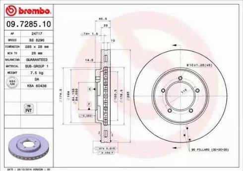 Alpha Brakes HTP-TY-104 - Тормозной диск autodnr.net