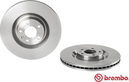 Brembo 09.A815.10 - Гальмівний диск autocars.com.ua