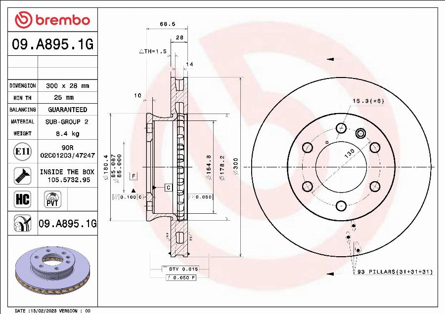 Brembo KT 10 052 - Дисковый тормозной механизм, комплект autodnr.net