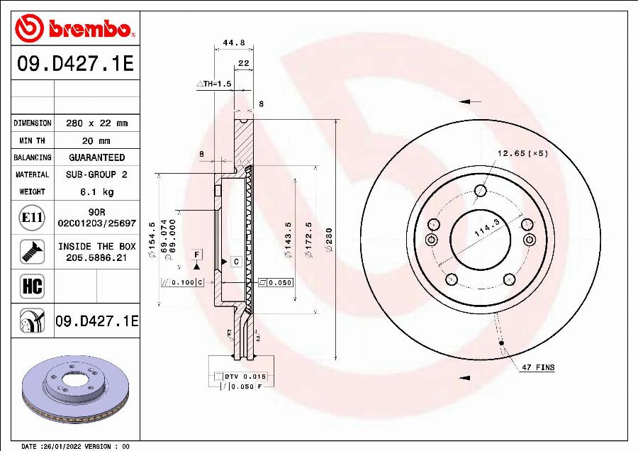 Brembo KT 08 013 - Комплект гальм, дисковий гальмівний механізм autocars.com.ua