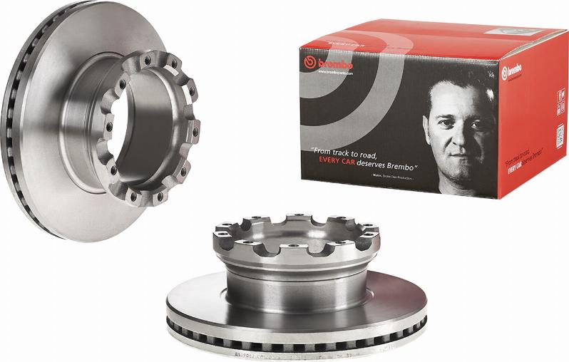 Brembo 09.E163.10 - Гальмівний диск autocars.com.ua