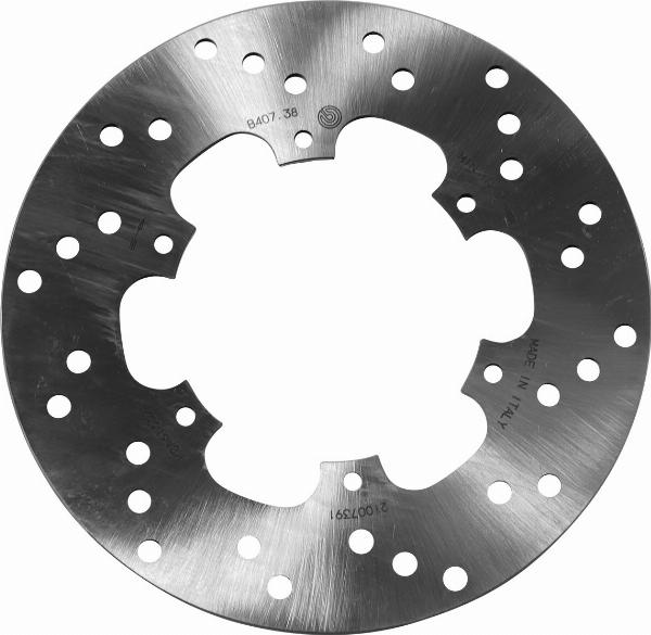 Brembo 68B40738 - Гальмівний диск autocars.com.ua