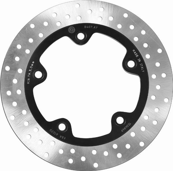 Brembo 68B407A7 - Гальмівний диск autocars.com.ua