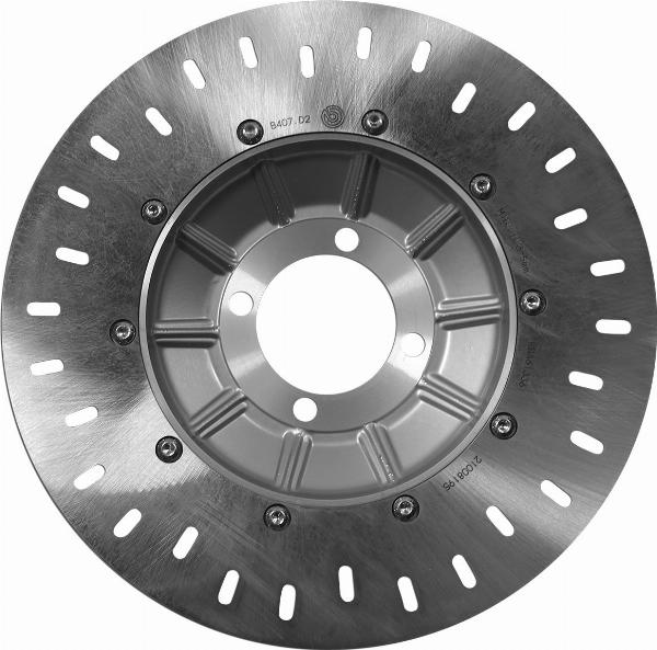 Brembo 68B407D2 - Гальмівний диск autocars.com.ua