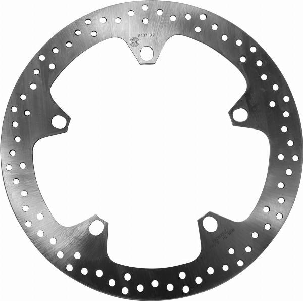 Brembo 68B407D7 - Гальмівний диск autocars.com.ua
