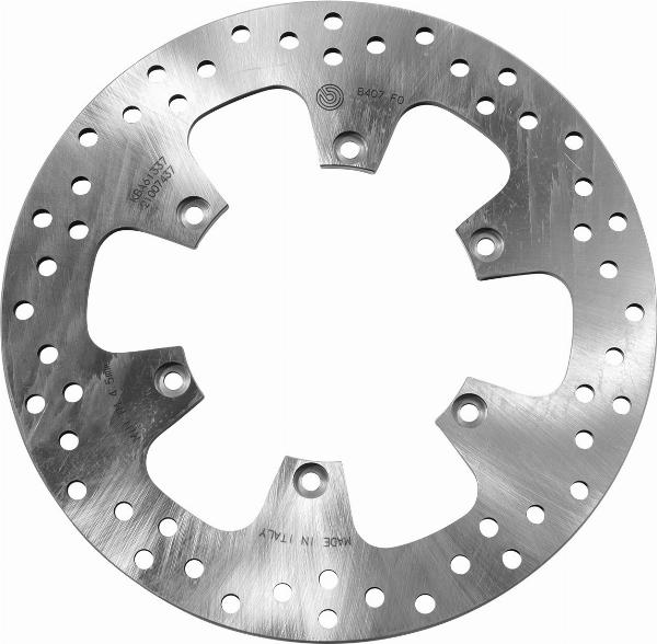 Brembo 68B407F0 - Гальмівний диск autocars.com.ua