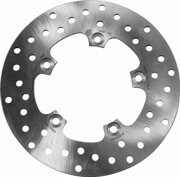 Brembo 68B407G2 - Гальмівний диск autocars.com.ua