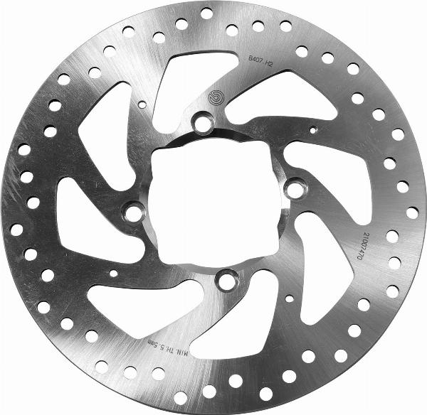 Brembo 68B407H2 - Гальмівний диск autocars.com.ua