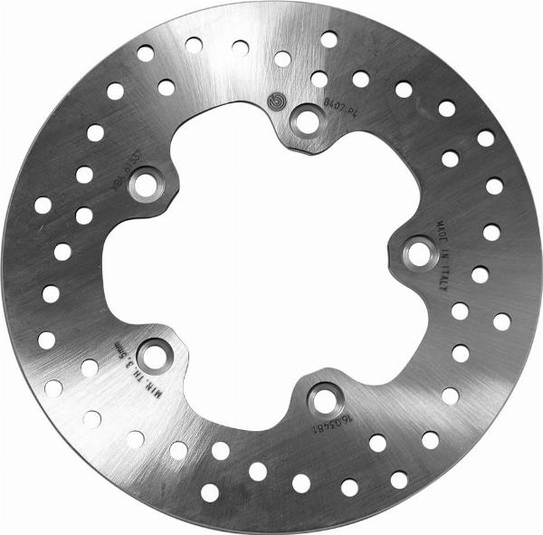 Brembo 68B407P4 - Гальмівний диск autocars.com.ua