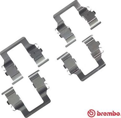 Brembo A 02 201 - Комплектующие для колодок дискового тормоза avtokuzovplus.com.ua