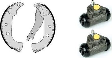 Brembo H 23 038 - Комплект гальм, барабанний механізм autocars.com.ua