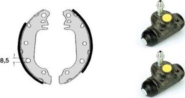 Brembo H 24 004 - Комплект гальм, барабанний механізм autocars.com.ua