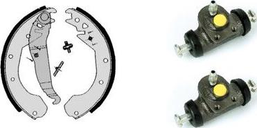 Brembo H 59 016 - Комплект гальм, барабанний механізм autocars.com.ua