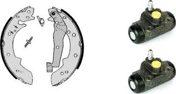 Brembo H 61 018 - Комплект гальм, барабанний механізм autocars.com.ua