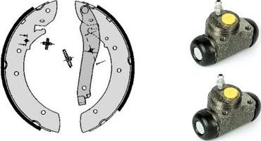 Brembo H 61 032 - Комплект гальм, барабанний механізм autocars.com.ua