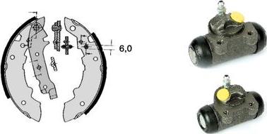 Brembo H 68 013 - Комплект тормозных колодок, барабанные autodnr.net