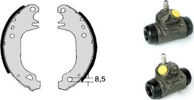 Brembo H 68 026 - Комплект гальм, барабанний механізм autocars.com.ua