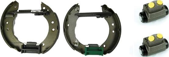 Brembo K 24 016 - Комплект тормозных колодок, барабанные autodnr.net