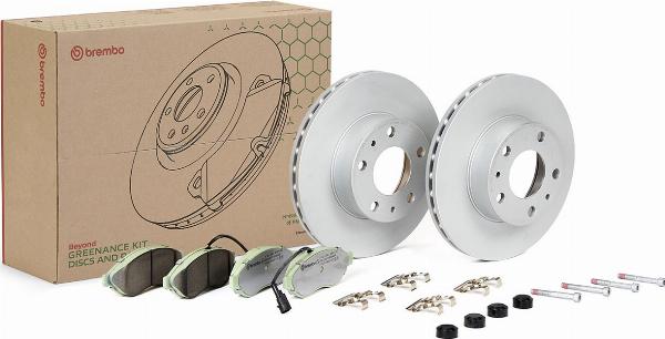 Brembo KT 10 001 - Комплект гальм, дисковий гальмівний механізм autocars.com.ua