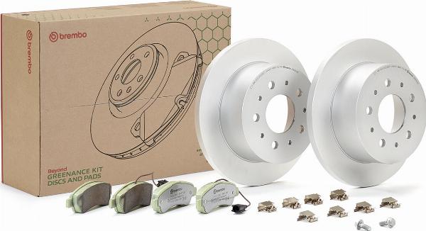 Brembo KT 10 003 - Комплект гальм, дисковий гальмівний механізм autocars.com.ua