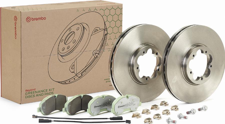 Brembo KT 10 012 - Комплект гальм, дисковий гальмівний механізм autocars.com.ua