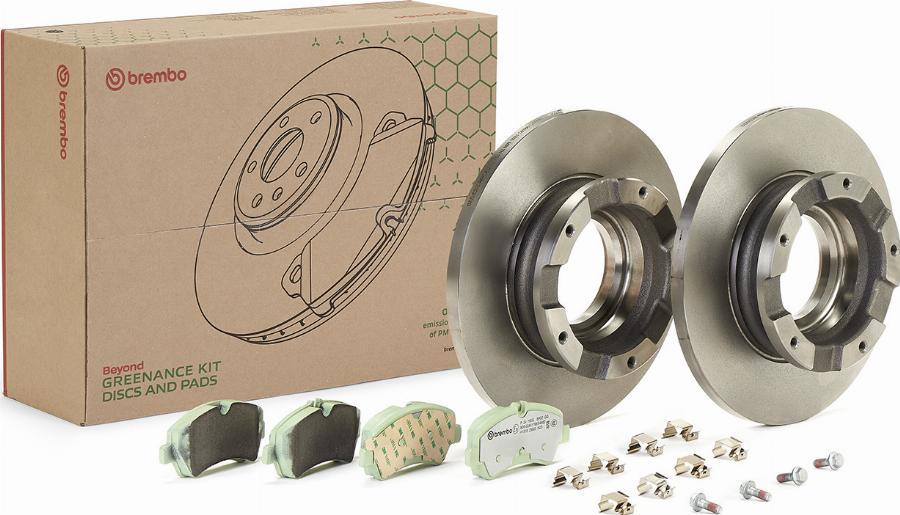 Brembo KT 10 013 - Комплект гальм, дисковий гальмівний механізм autocars.com.ua