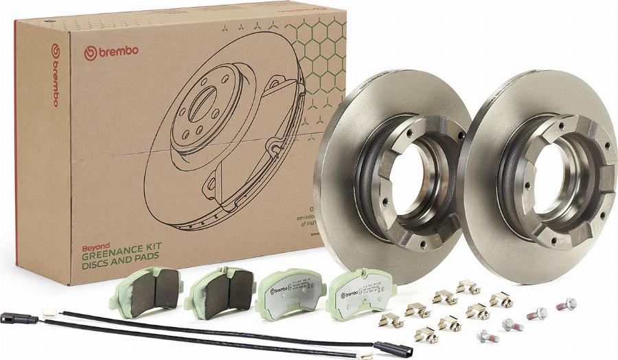 Brembo KT 10 014 - Комплект гальм, дисковий гальмівний механізм autocars.com.ua