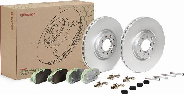 Brembo KT 10 022 - Комплект гальм, дисковий гальмівний механізм autocars.com.ua